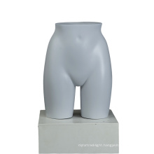 Wholesale grey fiberglass sexy lifelike torso lower body display underwear bottom female big butt mannequin